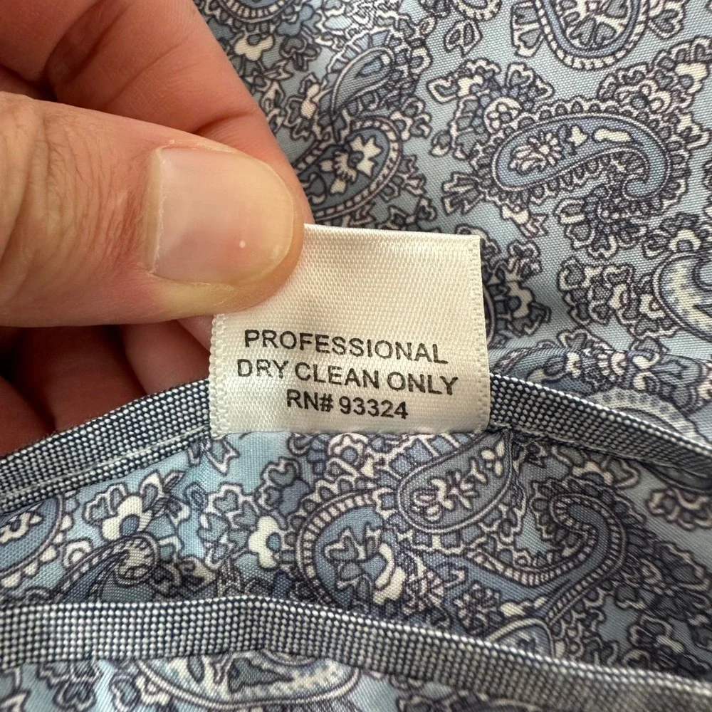 Saddlebred Blue Cotton Blazer Paisley Sport Coat Suit Jacket Two Button Mens 50R